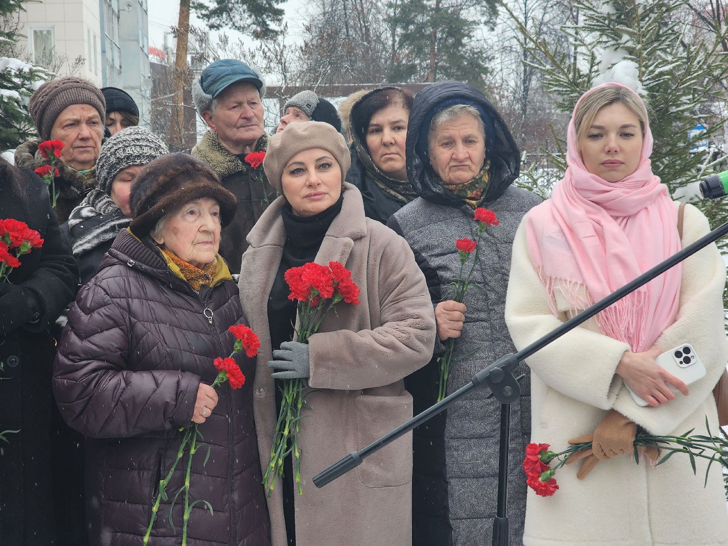 пушкино, блокада ленинграда, митинг, юбилей, жители города,