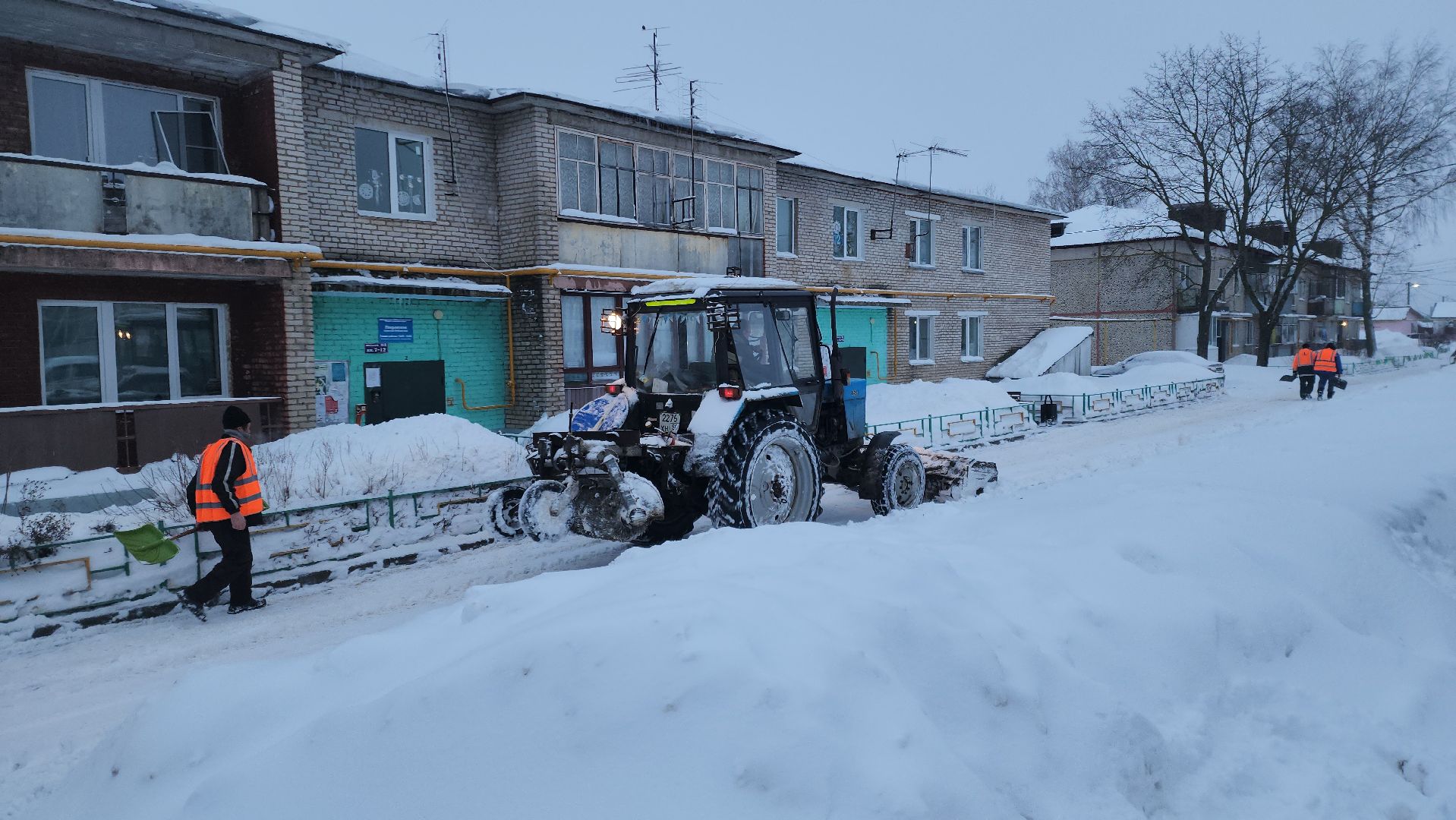 благоустройство, уборка снега, коммунальная техника, коммунальщики, руза, рузский городской округ, московская область,
