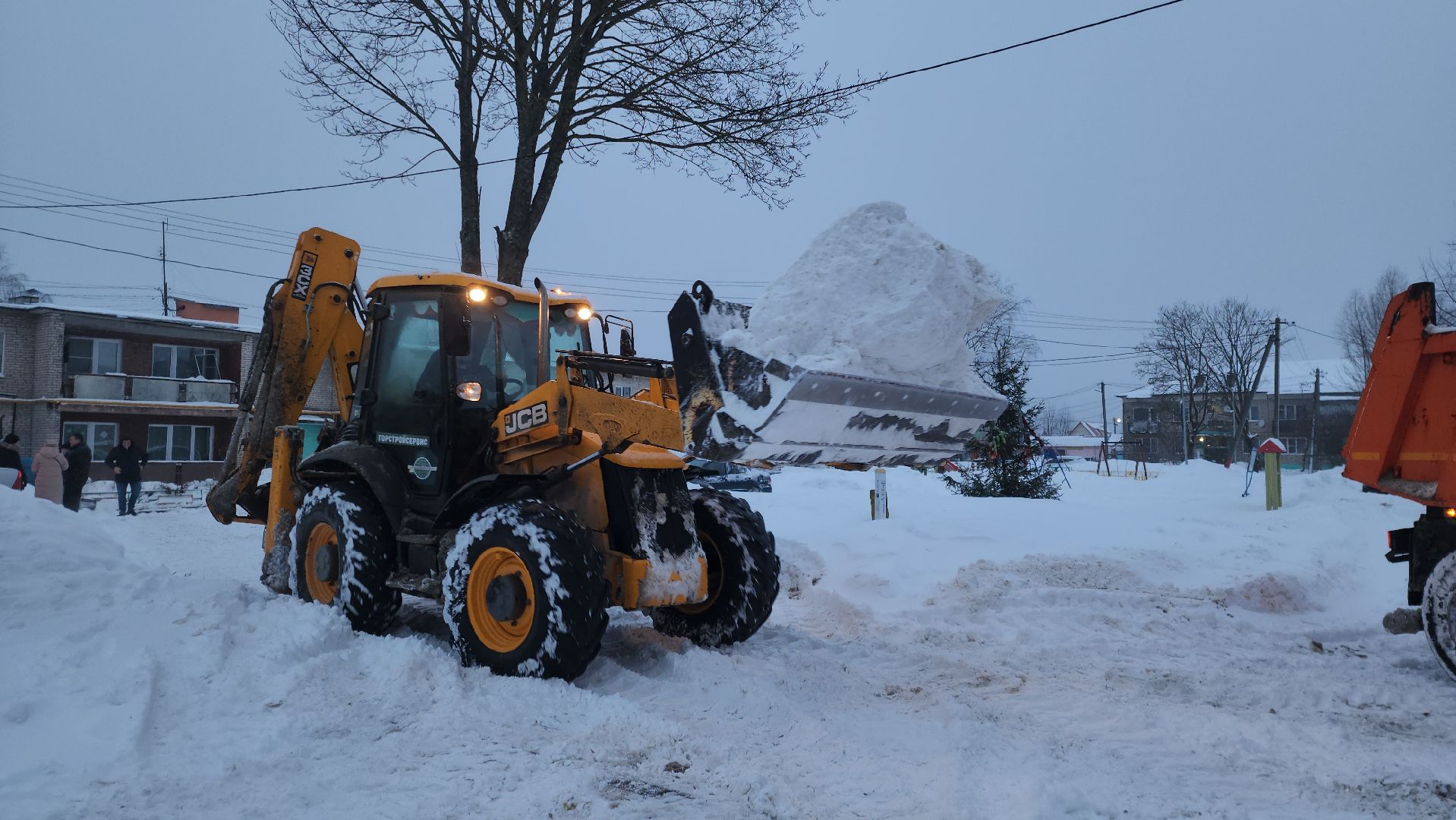 благоустройство, уборка снега, коммунальная техника, коммунальщики, руза, рузский городской округ, московская область,