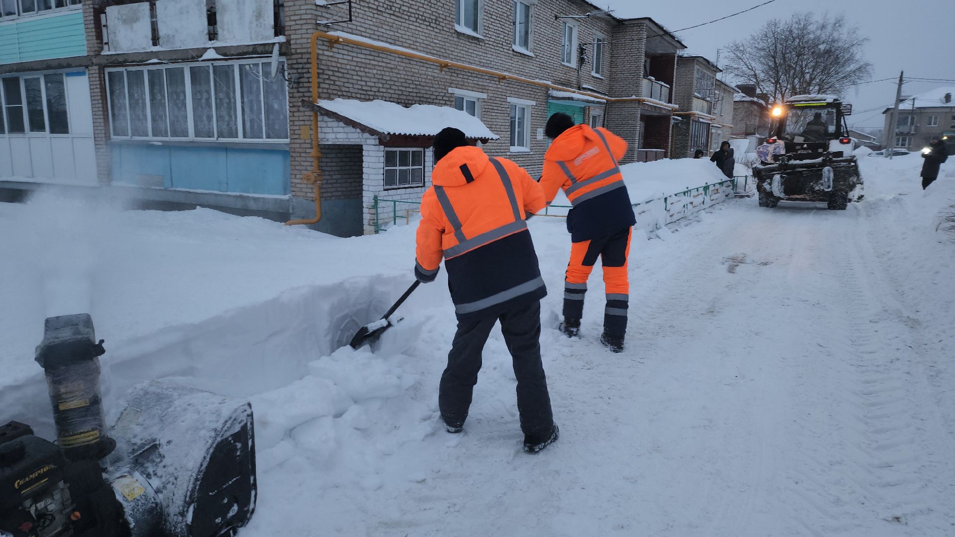 благоустройство, уборка снега, коммунальная техника, коммунальщики, руза, рузский городской округ, московская область,