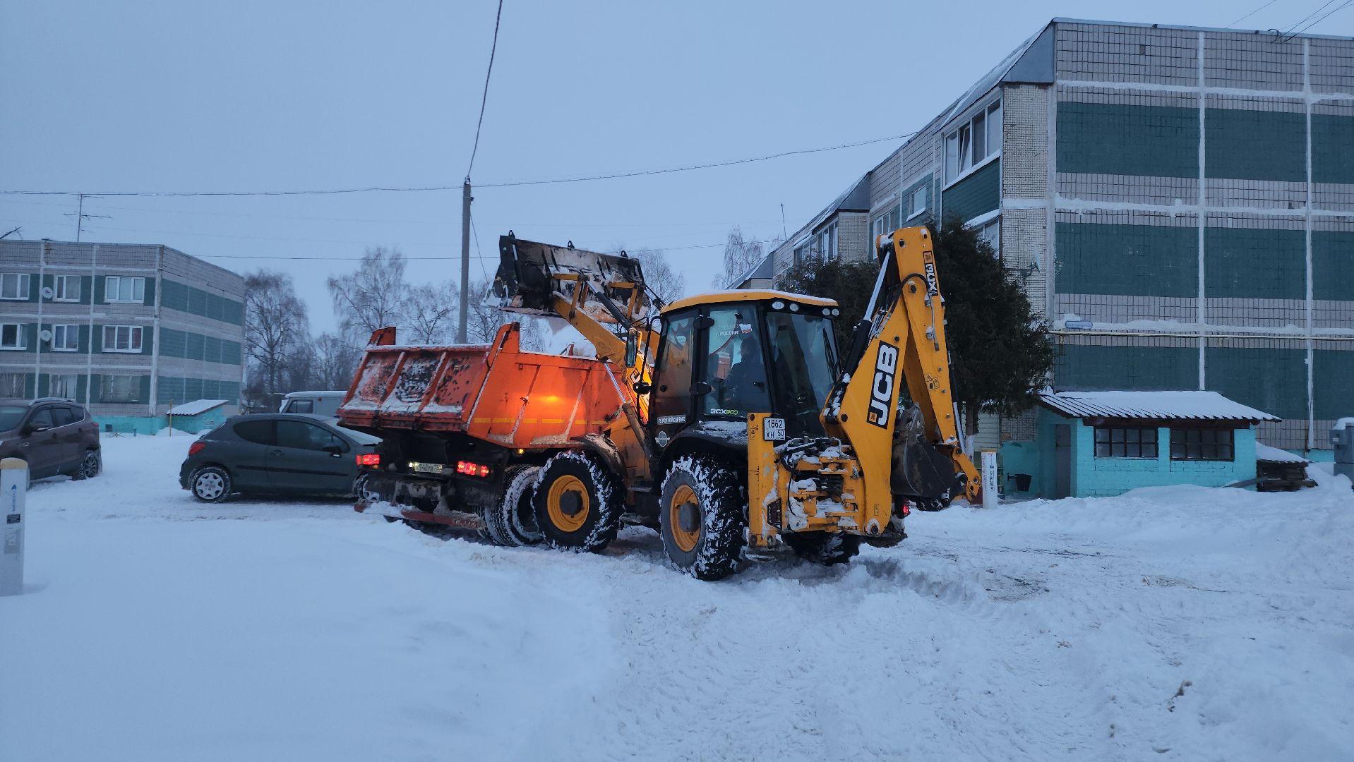 благоустройство, уборка снега, коммунальная техника, коммунальщики, руза, рузский городской округ, московская область,