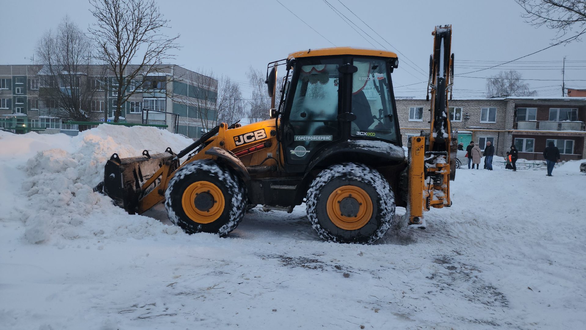 благоустройство, уборка снега, коммунальная техника, коммунальщики, руза, рузский городской округ, московская область,