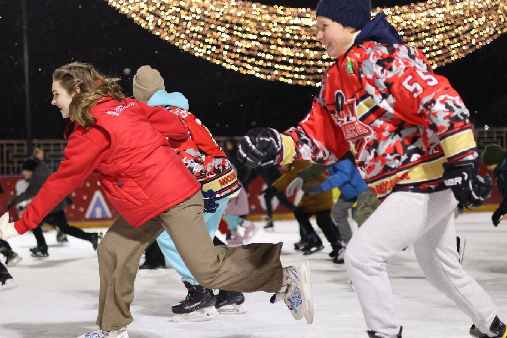 центральный парк, наро-фоминск, день студента, каток в парке, зима в подмосковье,