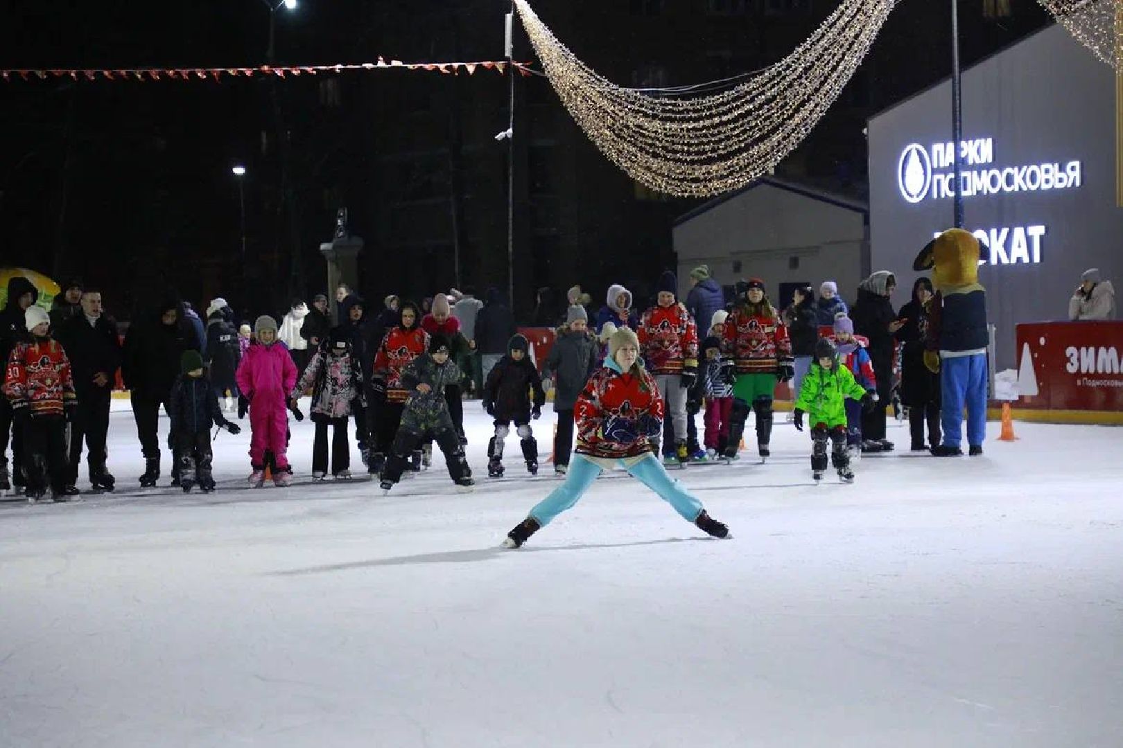 центральный парк, наро-фоминск, день студента, каток в парке, зима в подмосковье,