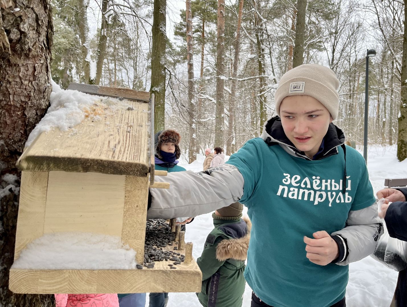 наро-фоминск, покормите птиц зимой, Юннаты, экологическая акция,наро-фоминский городской округ,