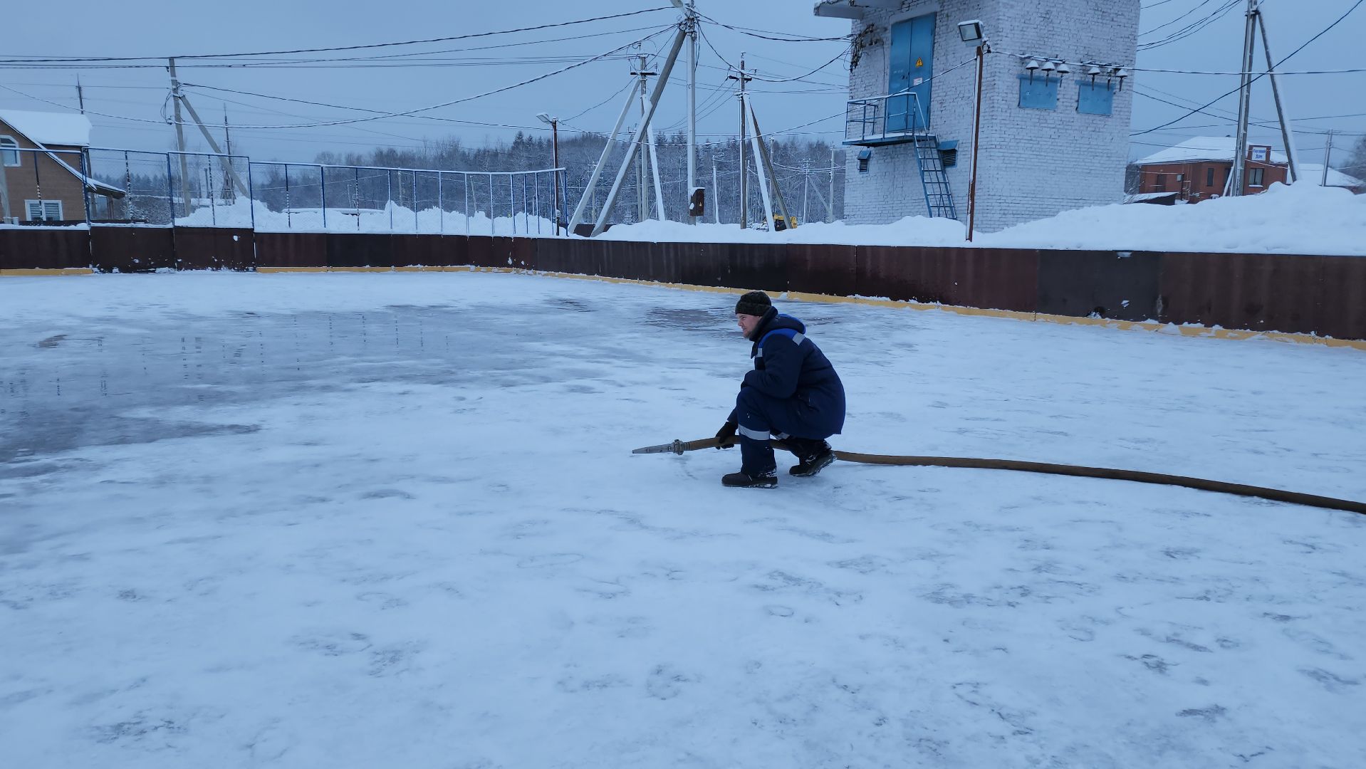 волоколамск, жкх, каток, деревня, зимней сезон, коньки,