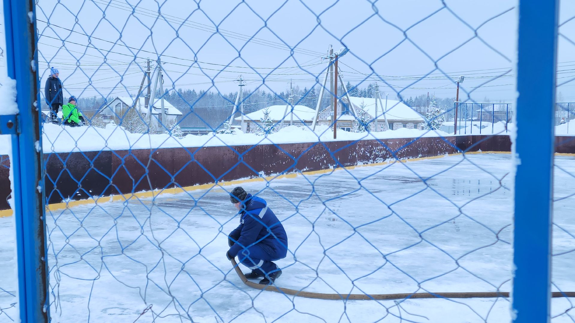 волоколамск, жкх, каток, деревня, зимней сезон, коньки,