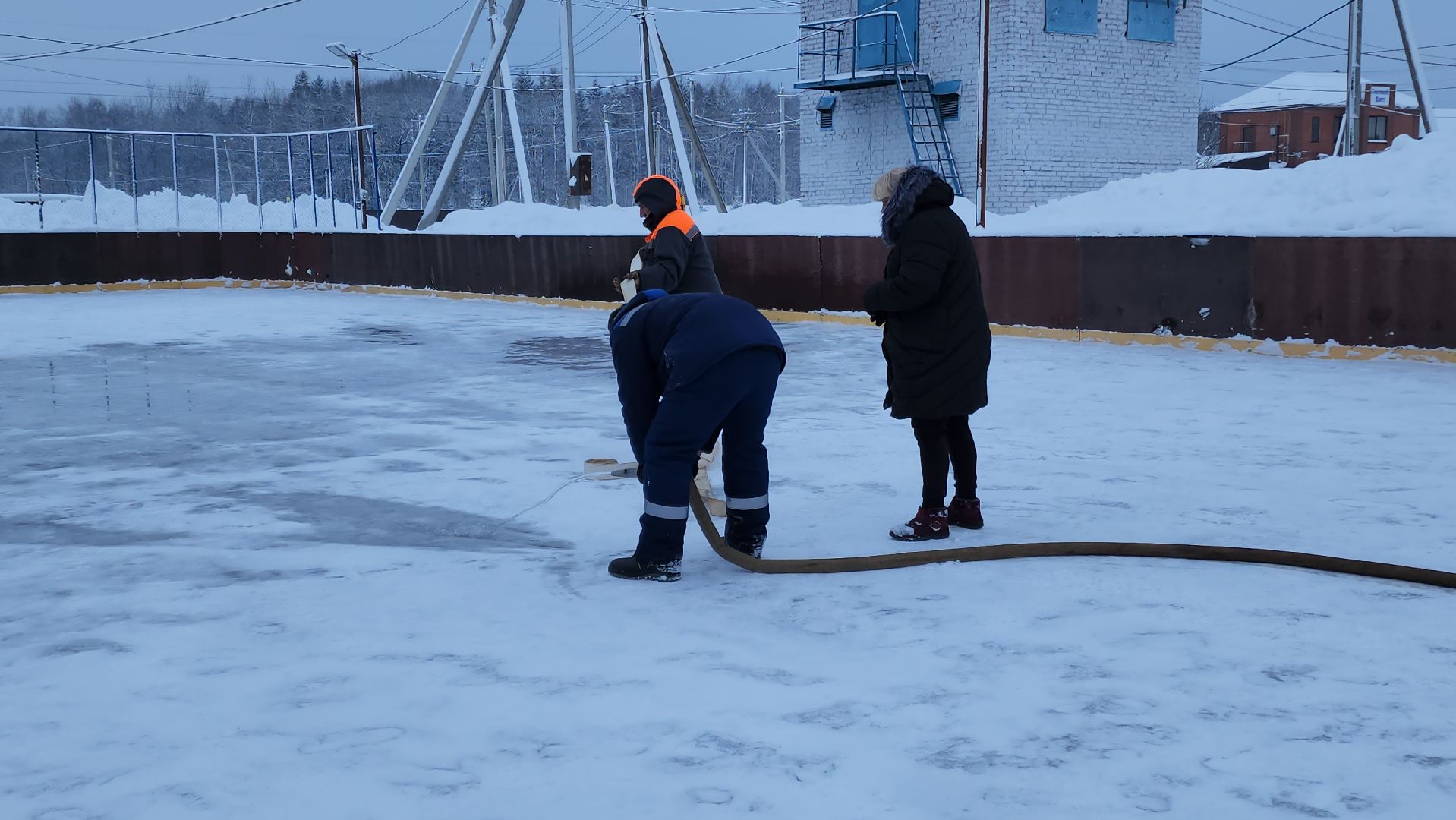 волоколамск, жкх, каток, деревня, зимней сезон, коньки,