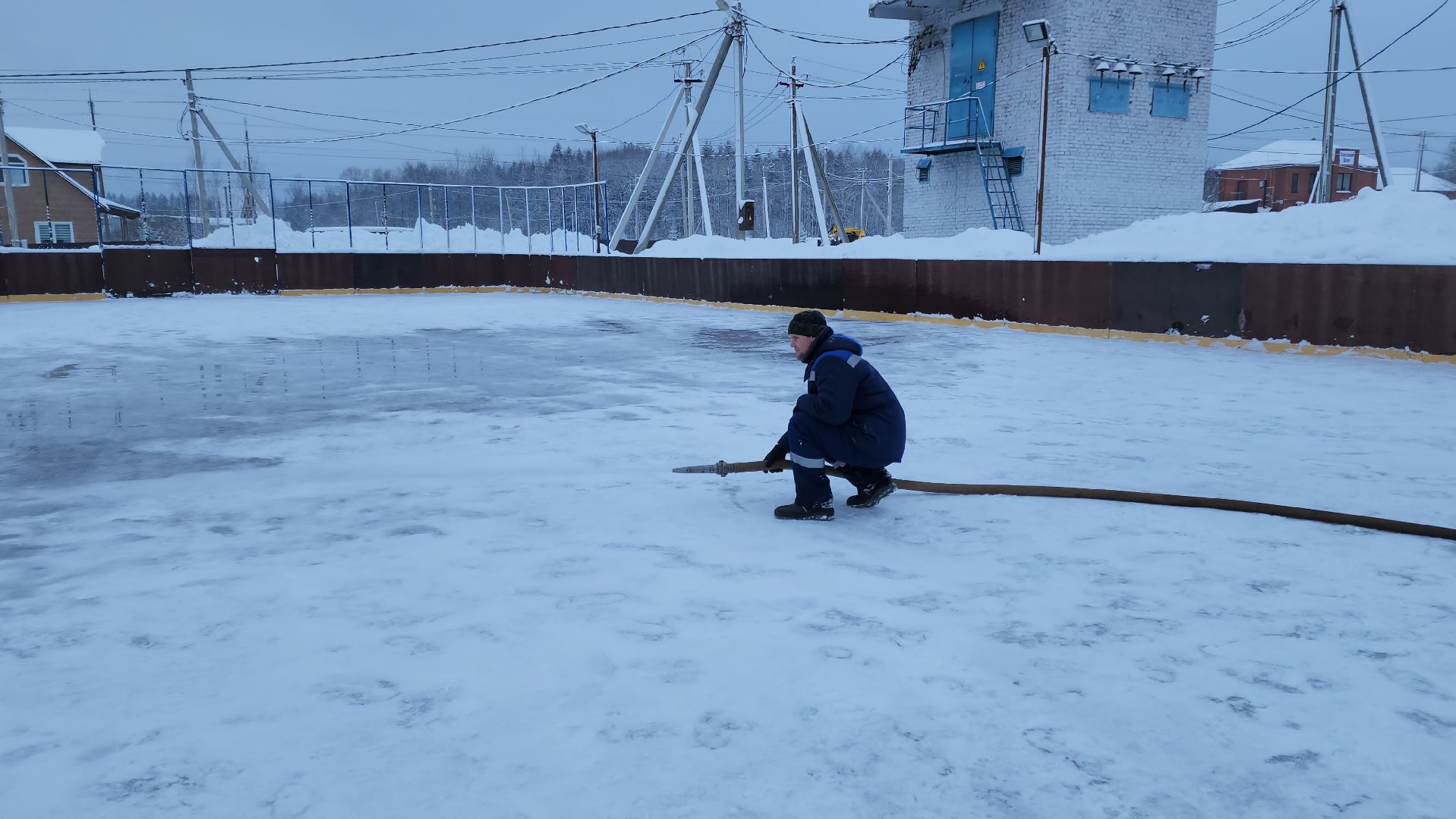 волоколамск, жкх, каток, деревня, зимней сезон, коньки,