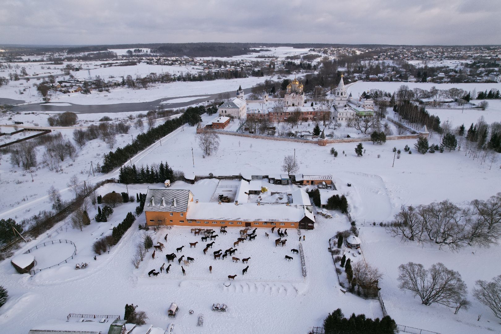 видео с коптера, можайск, туризм,