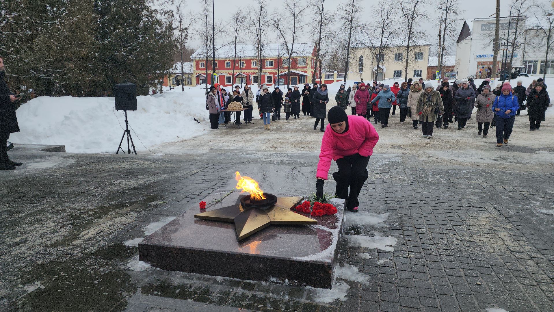 шатура, рошаль, блокада ленинграда, пайка хлеба, митинг, память,