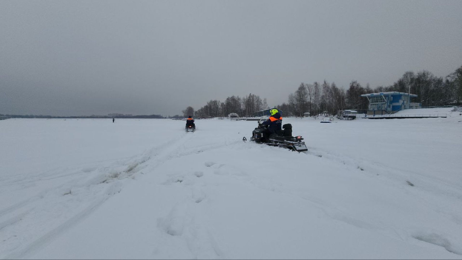мытищи, мчс, зимняя рыбалка, Снегоходы, Профилактический рейд МЧС,