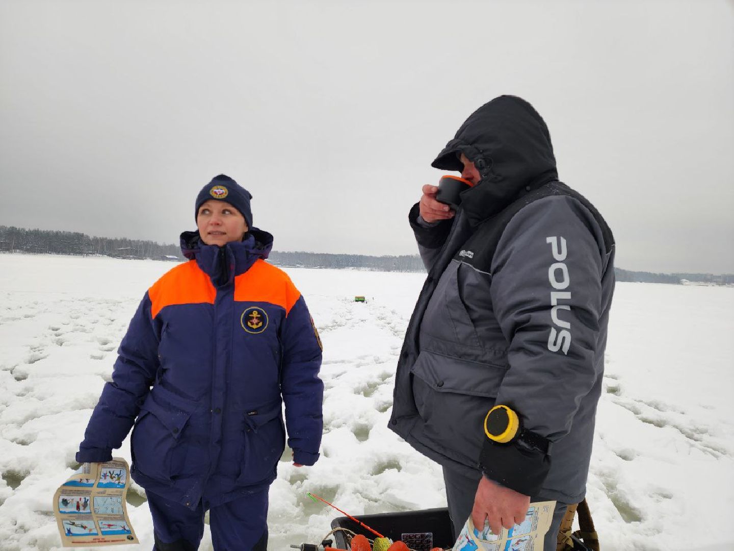 мытищи, мчс, зимняя рыбалка, Снегоходы, Профилактический рейд МЧС,