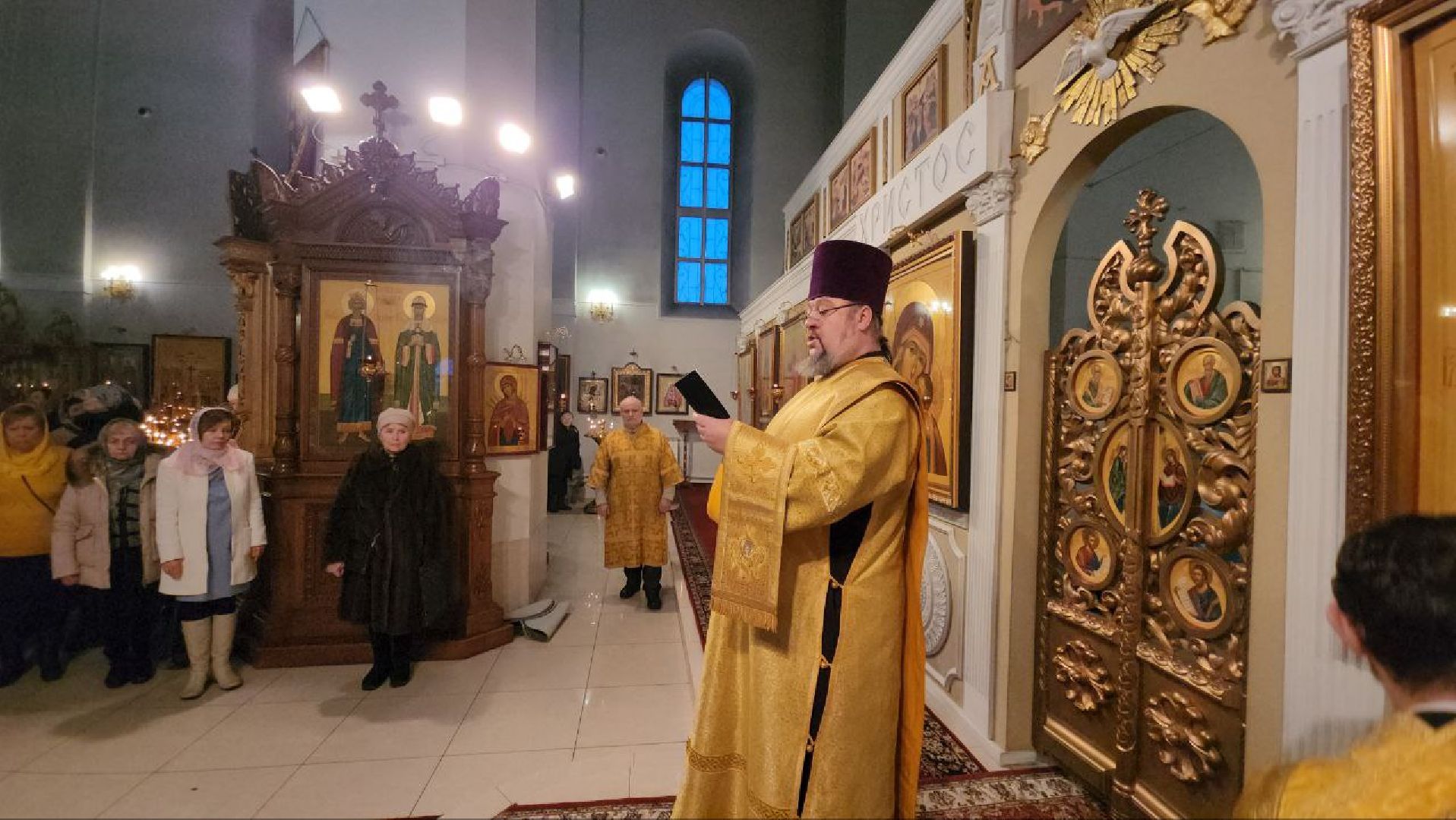 храм Преображения Господня, Феодотьевская икона Божией Матери, митрополит Крутицкий и Коломенский, митрополит Павел, архиерей, аубакиров, Денисов, Коржуев,