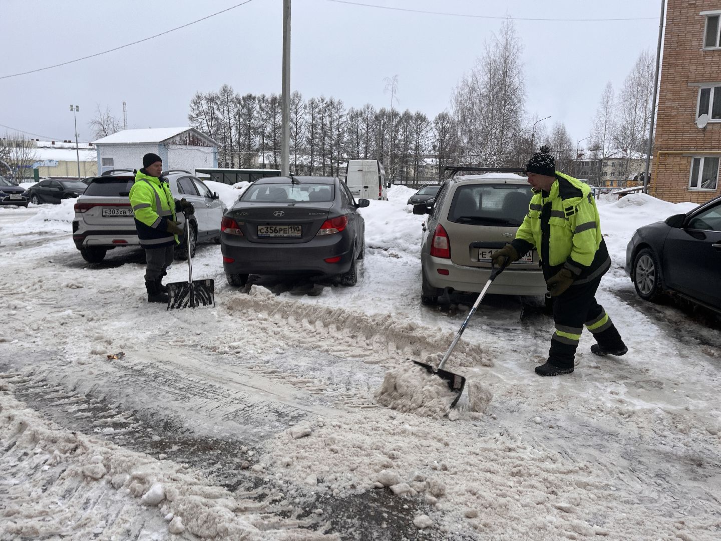 Шаховская, снег, расчистка снега, комунальная техника,
