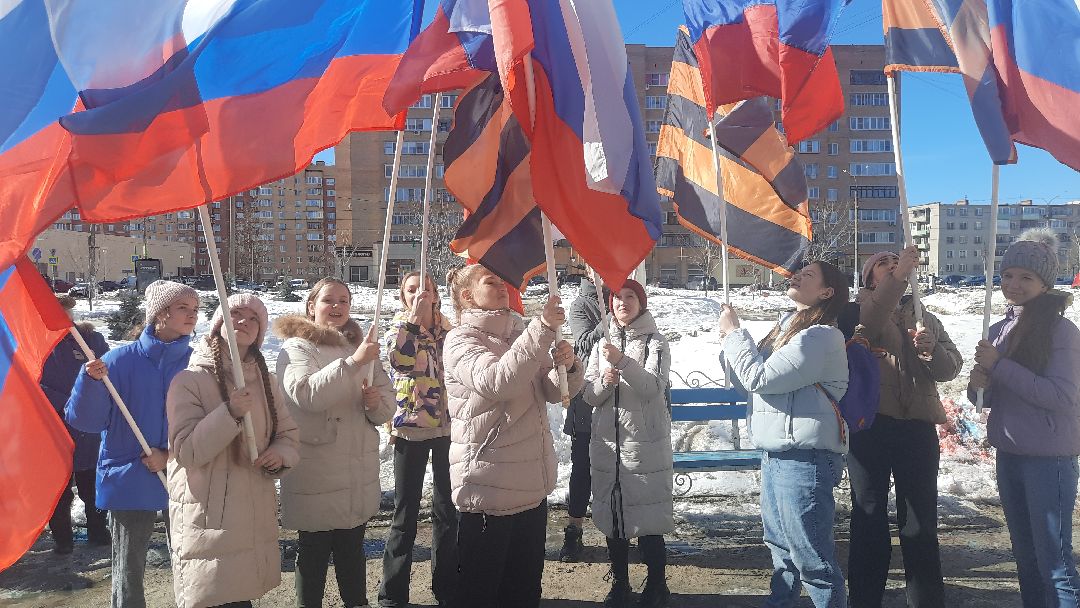 флешмоб, Шатура, библиотека, воссоединение с Крымом