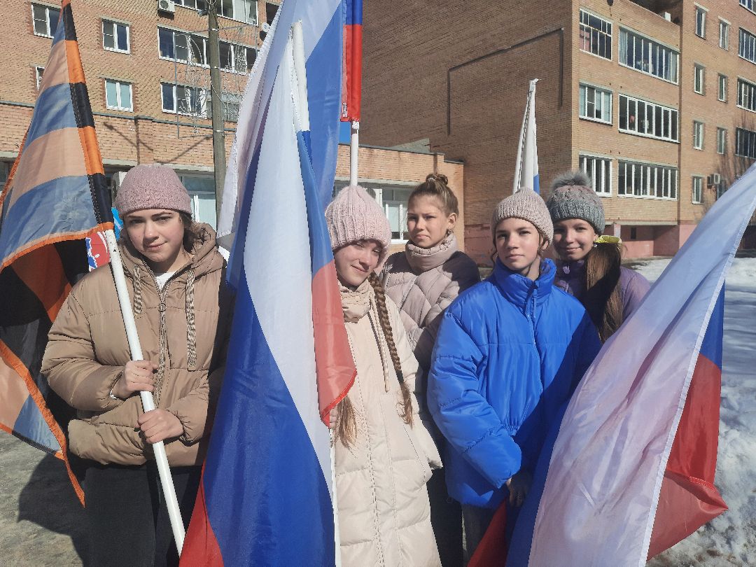 флешмоб, Шатура, библиотека, воссоединение с Крымом