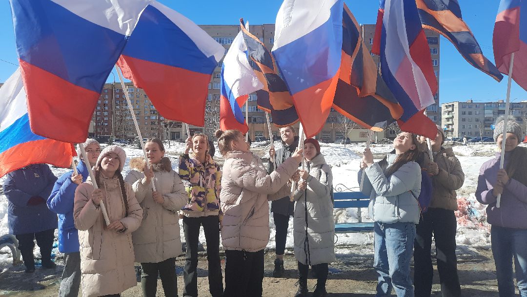 флешмоб, Шатура, библиотека, воссоединение с Крымом