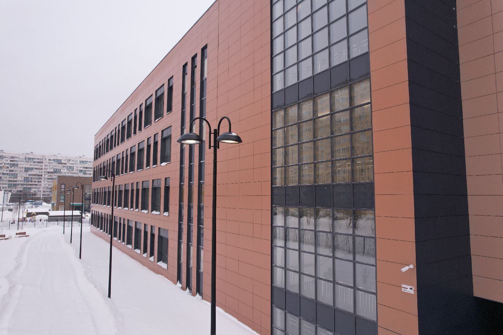 Королев, видео с коптера, школа,