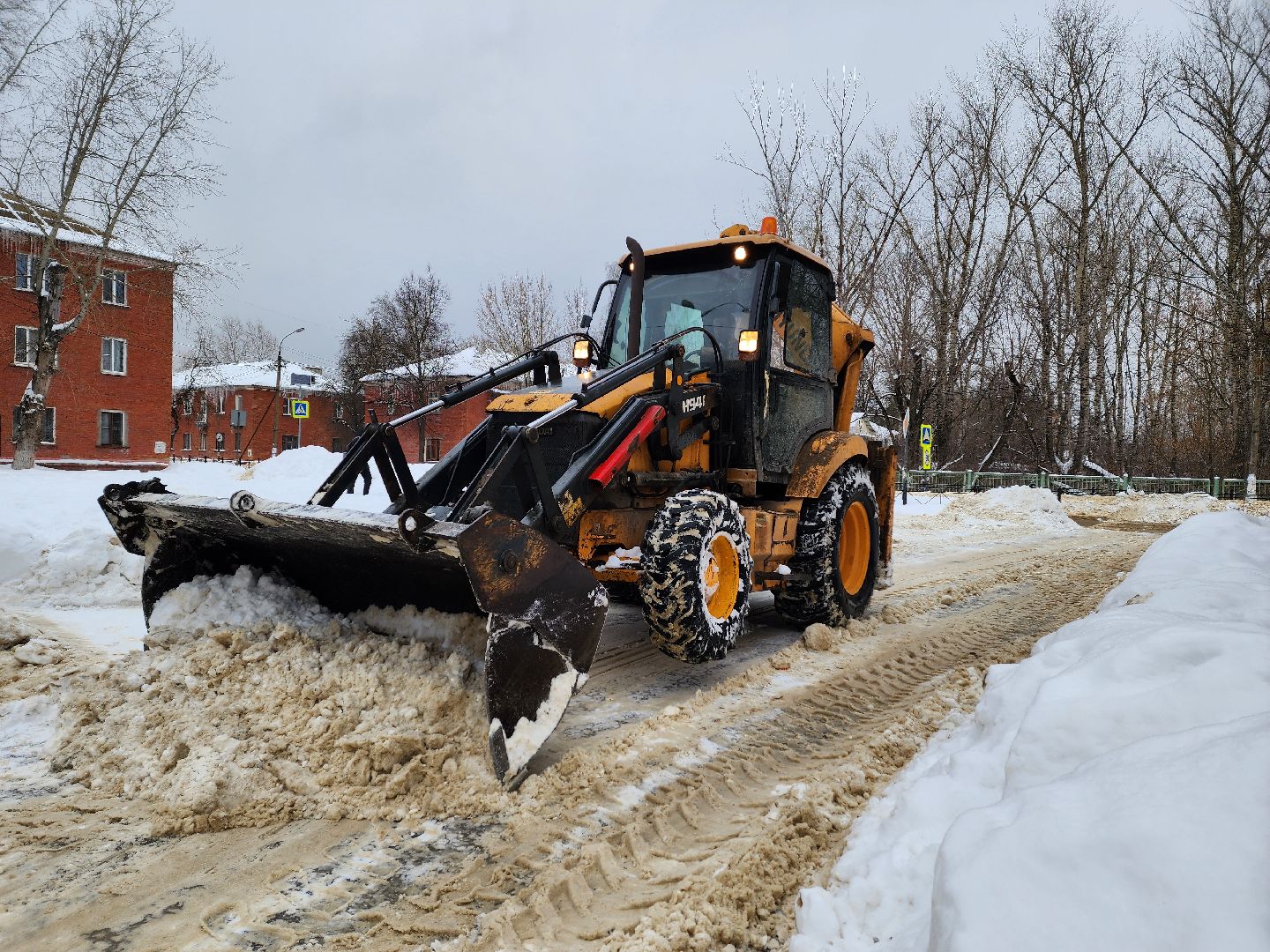 воскресенск, жкх, уборка снега, дворы, жители,
