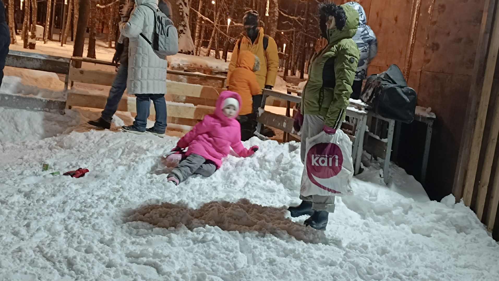 каток, лобня, парк, зима,