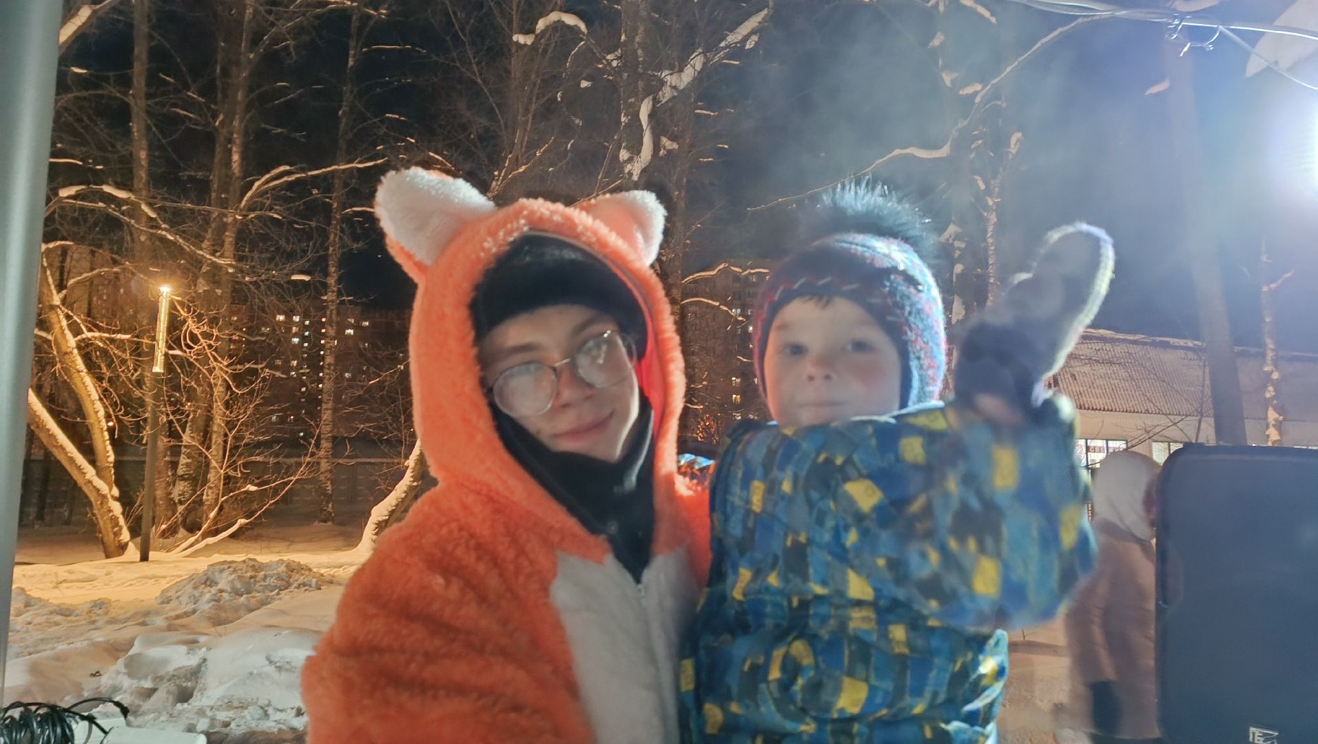 каток, лобня, парк, зима,