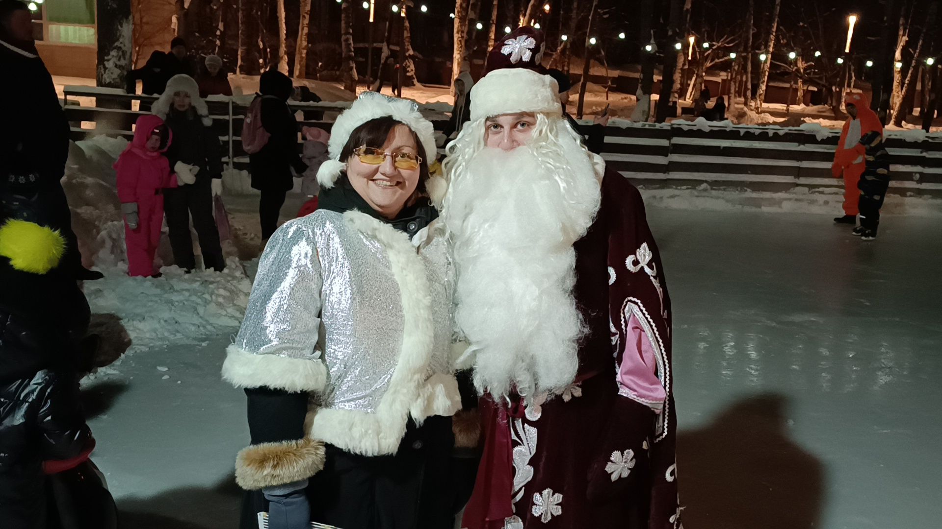 каток, лобня, парк, зима,