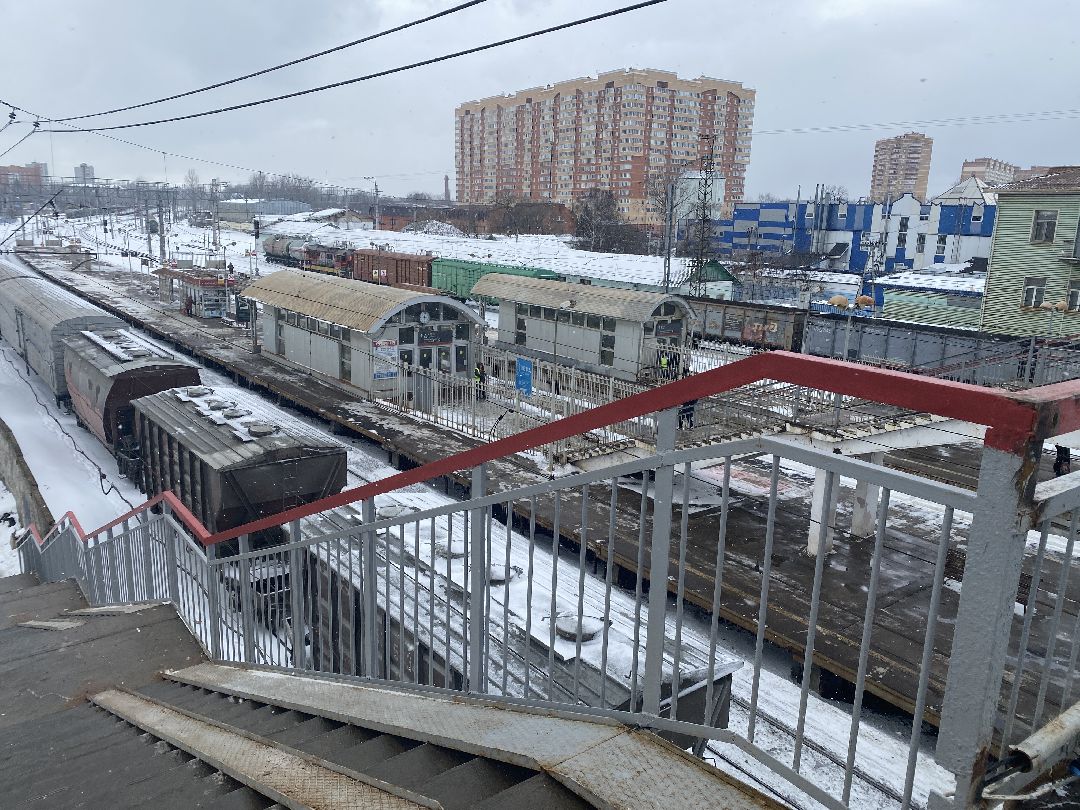 Голицыно, ремонт пешеходного моста, железнодорожная станция, Добродел