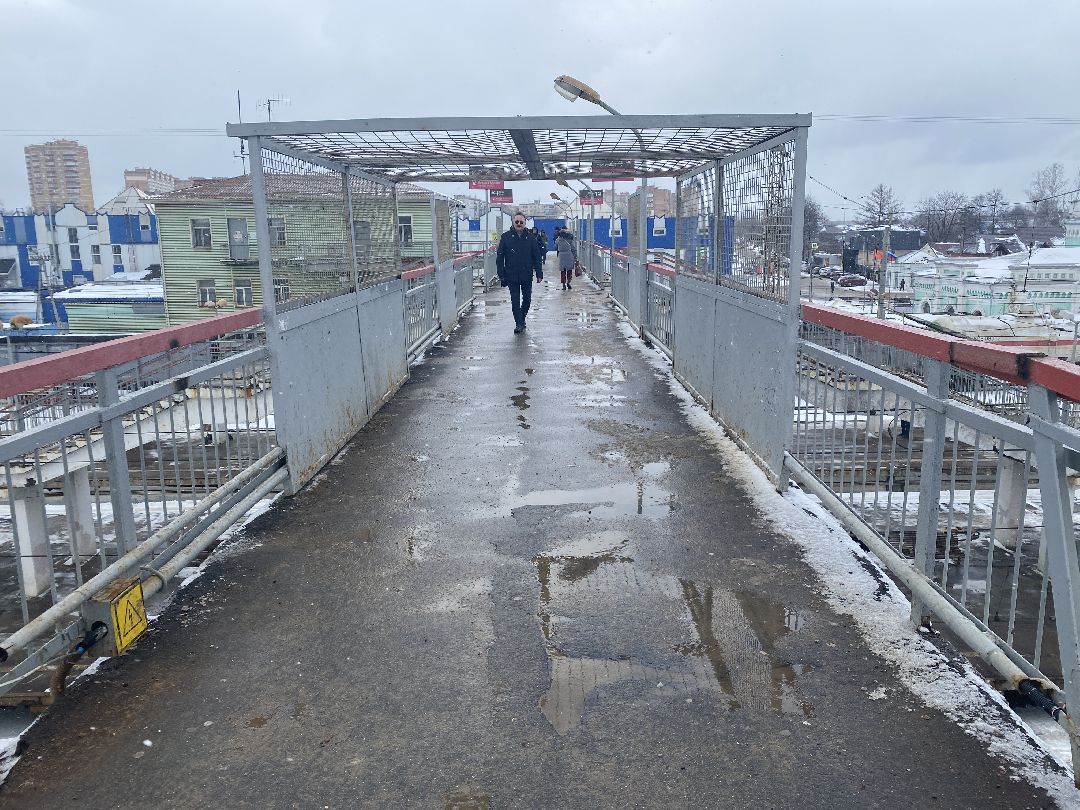 Голицыно, ремонт пешеходного моста, железнодорожная станция, Добродел