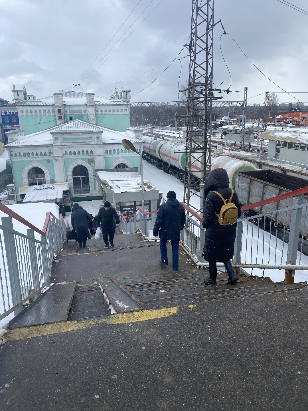 Голицыно, ремонт пешеходного моста, железнодорожная станция, Добродел