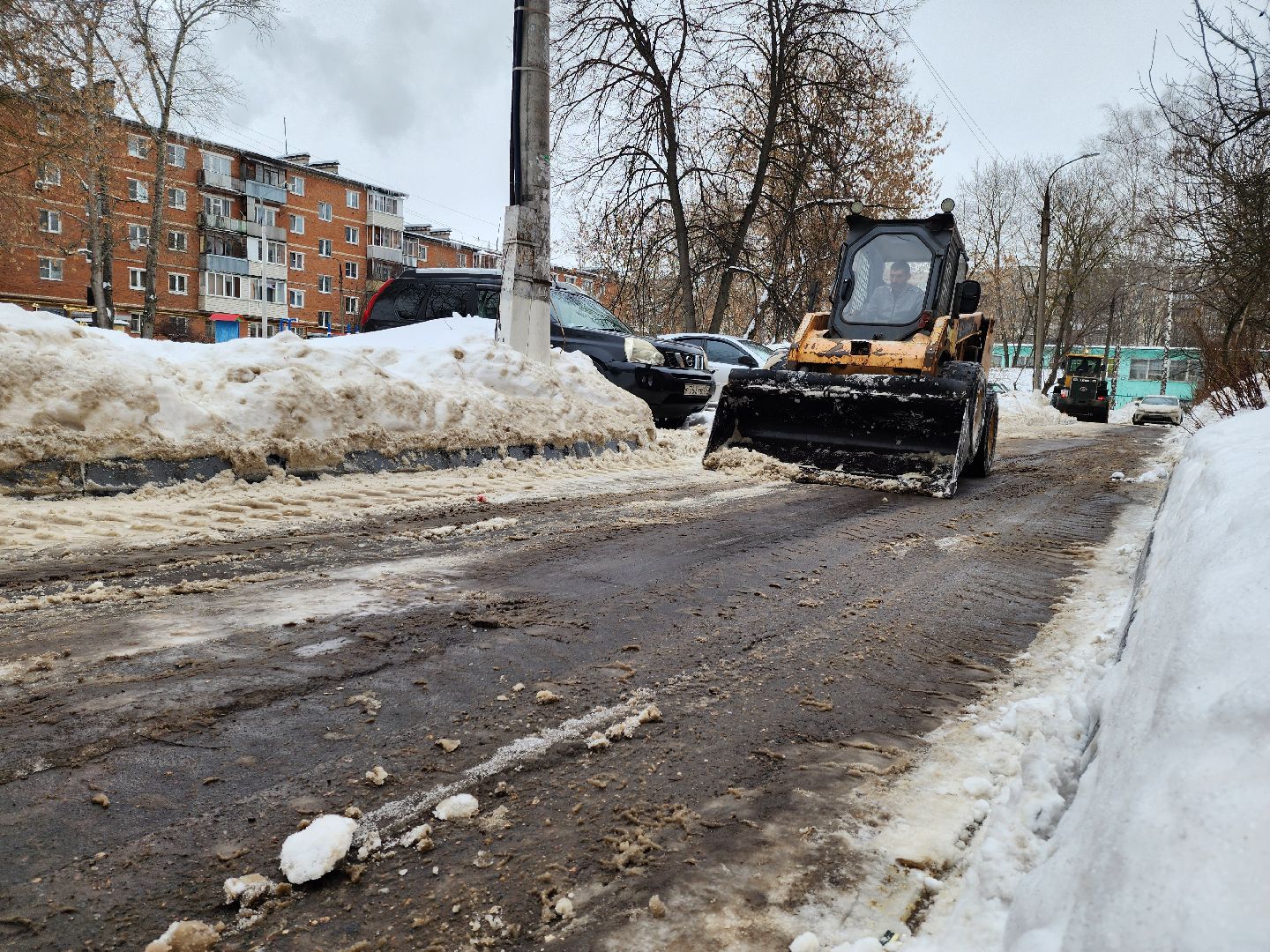 Подольск, управляющая компания, уборка снега, коммунальная техника,