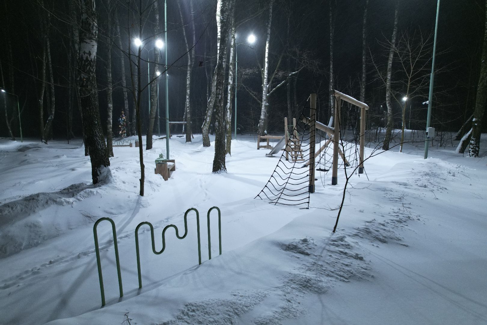 видео с коптера, домодедово, парк, благоустройство,