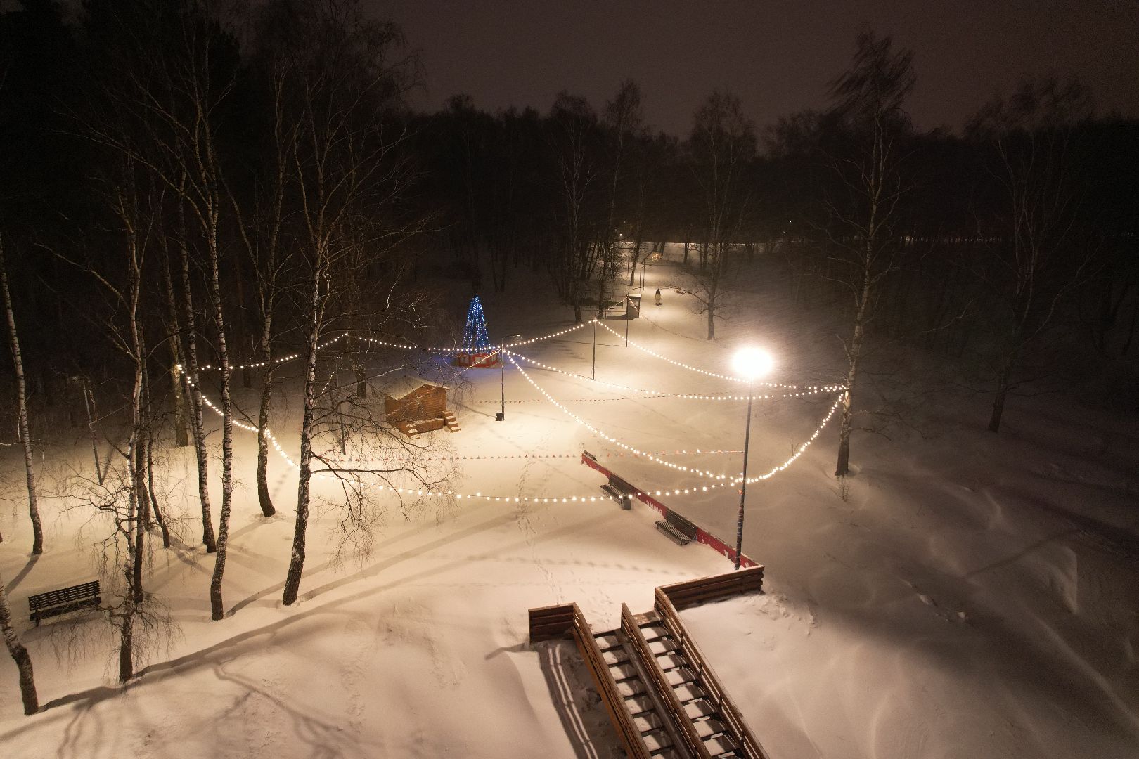 видео с коптера, парк, благоустройство, домодедово,