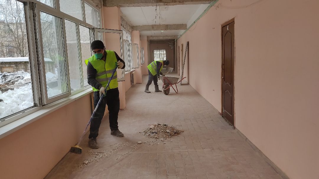 Лобня, капремонт, школа