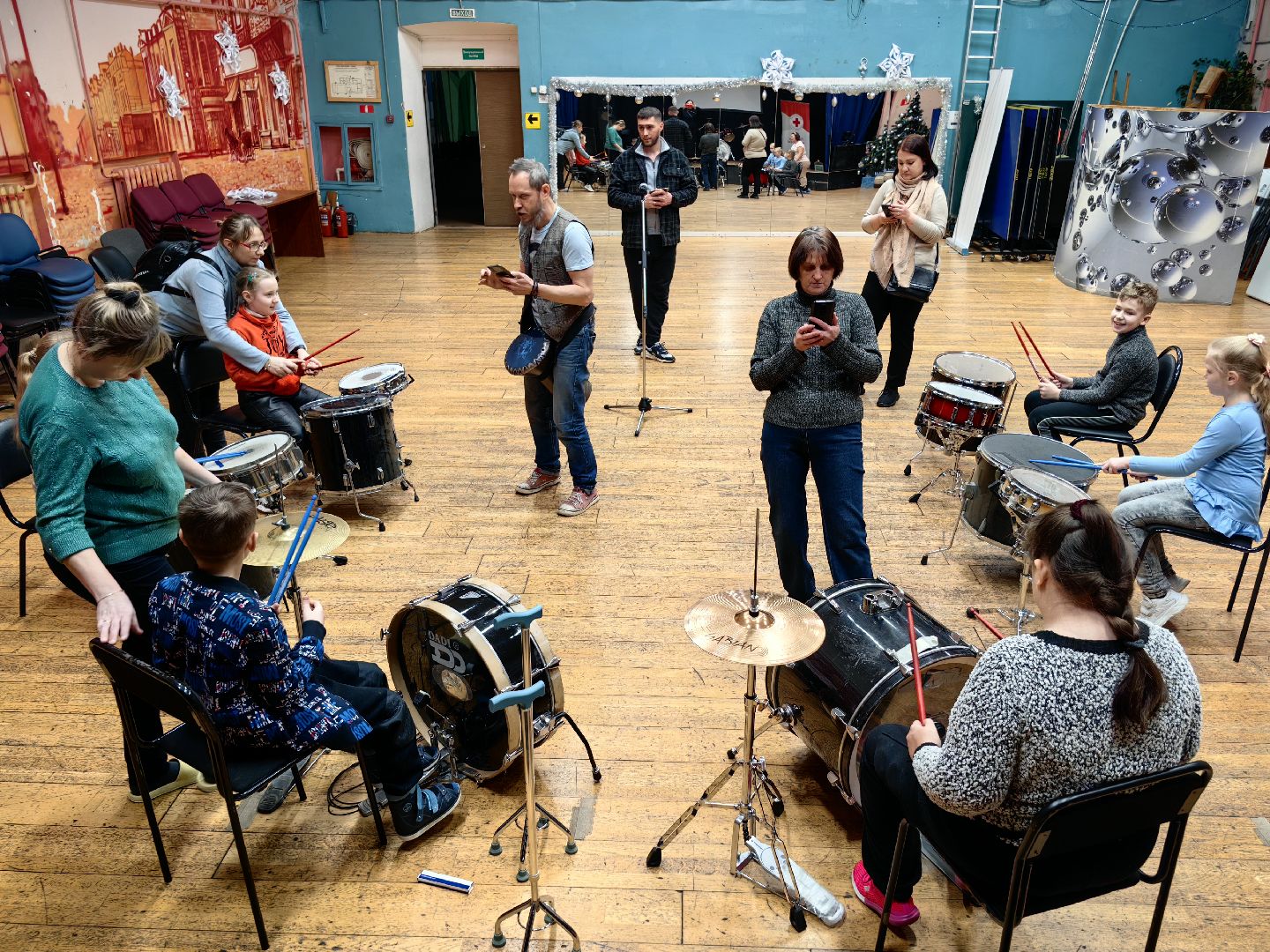 игра на барабанах, мастер-класс, дети с ОВЗ, музыка, ритмы,