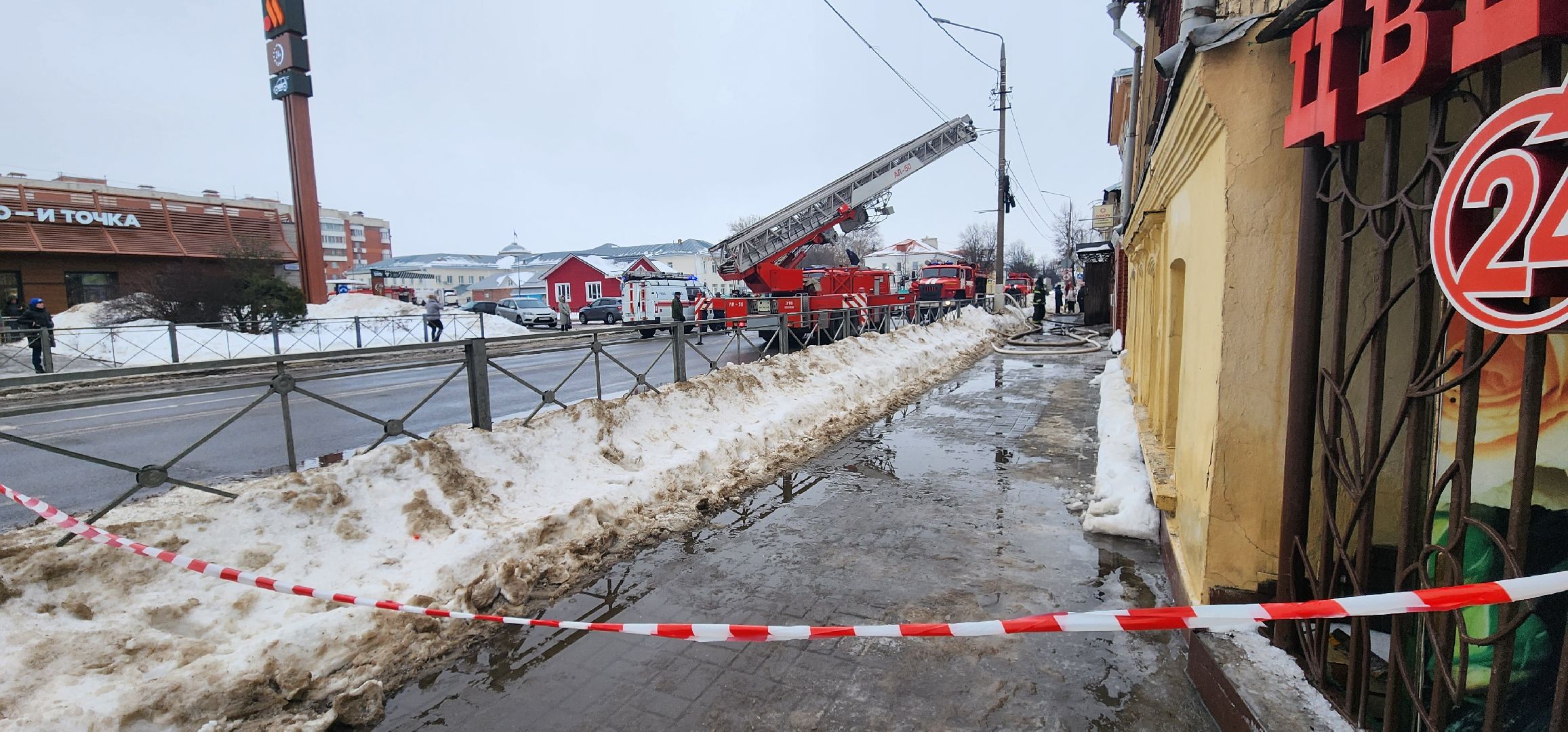 Коломна, пожар, историческое здание,