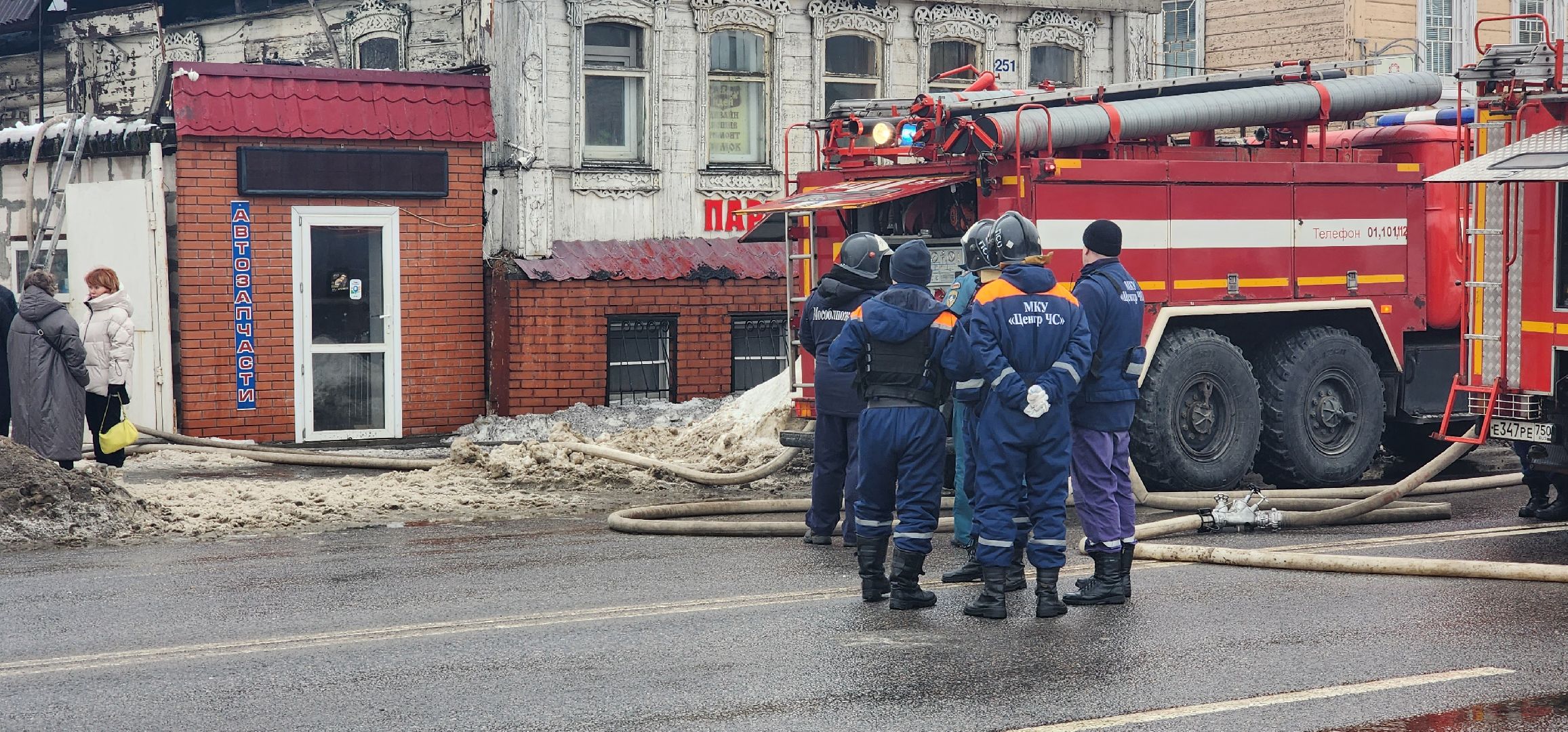 Коломна, пожар, историческое здание,