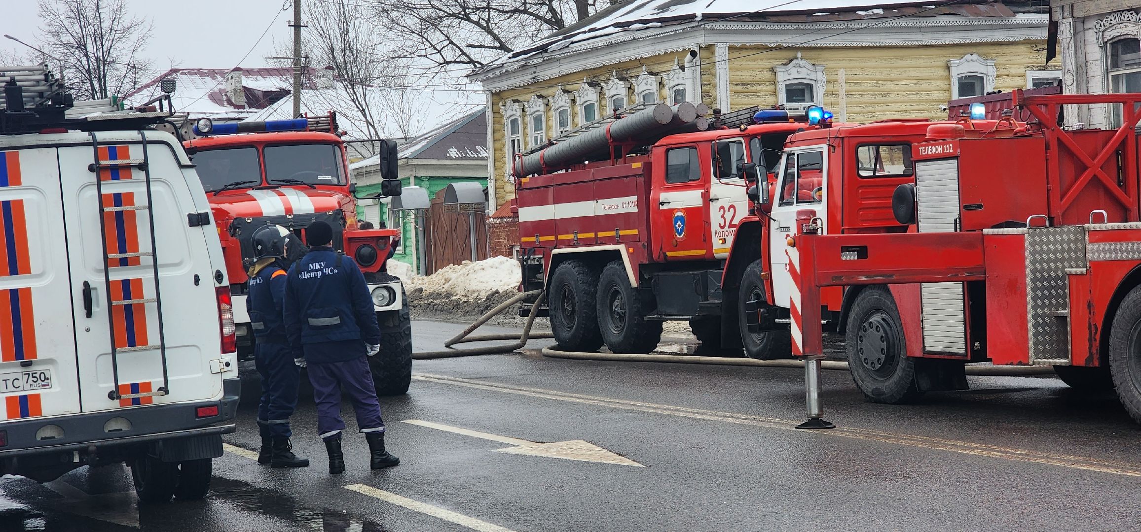 Коломна, пожар, историческое здание,