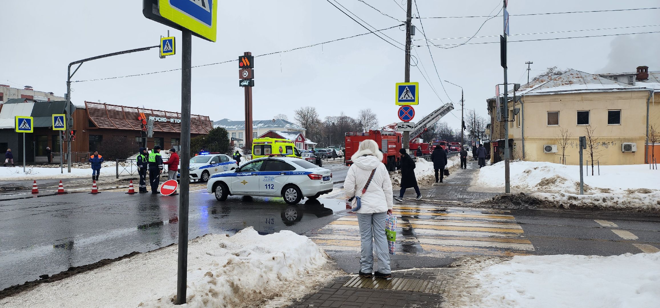 Коломна, пожар, историческое здание,