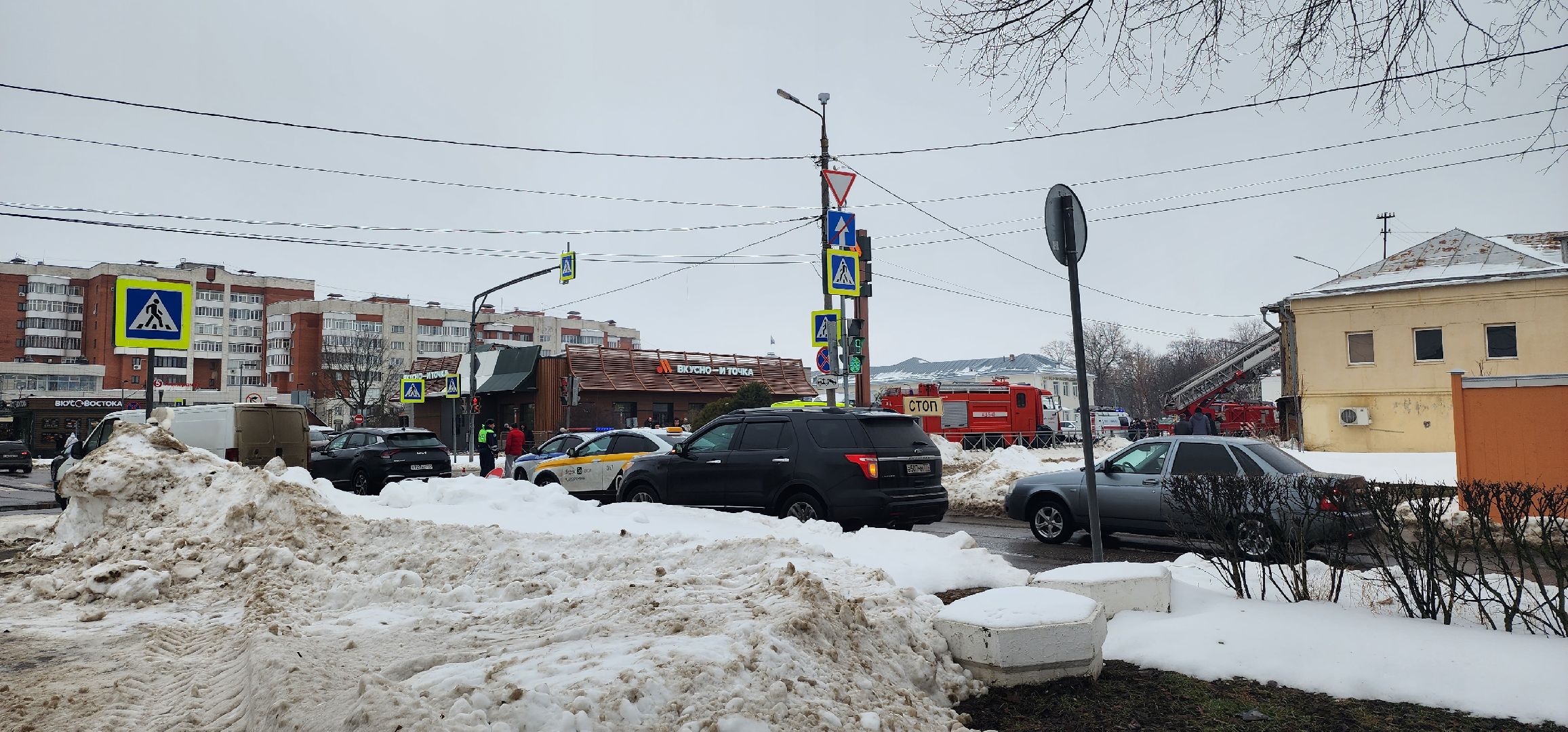 Коломна, пожар, историческое здание,