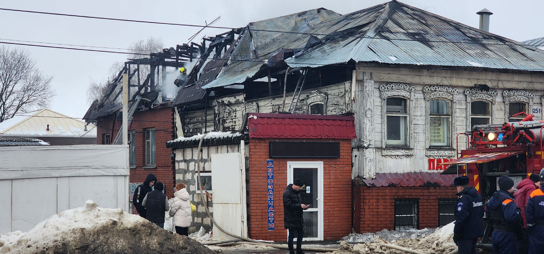 Коломна, пожар, историческое здание,