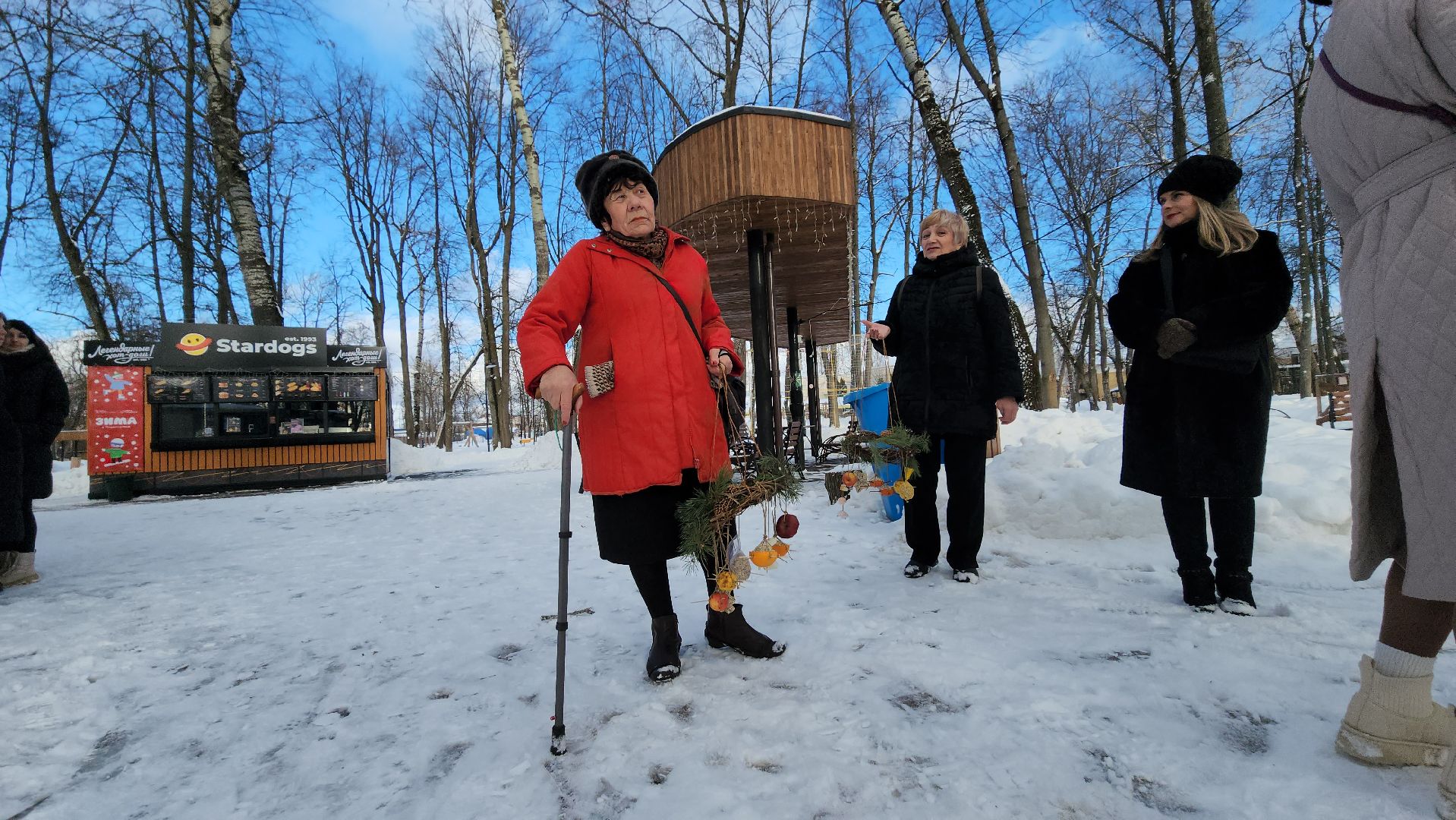 серпухов, парк имени олега степанова, центр серпуховский, кормушка для птиц, пенсионеры,