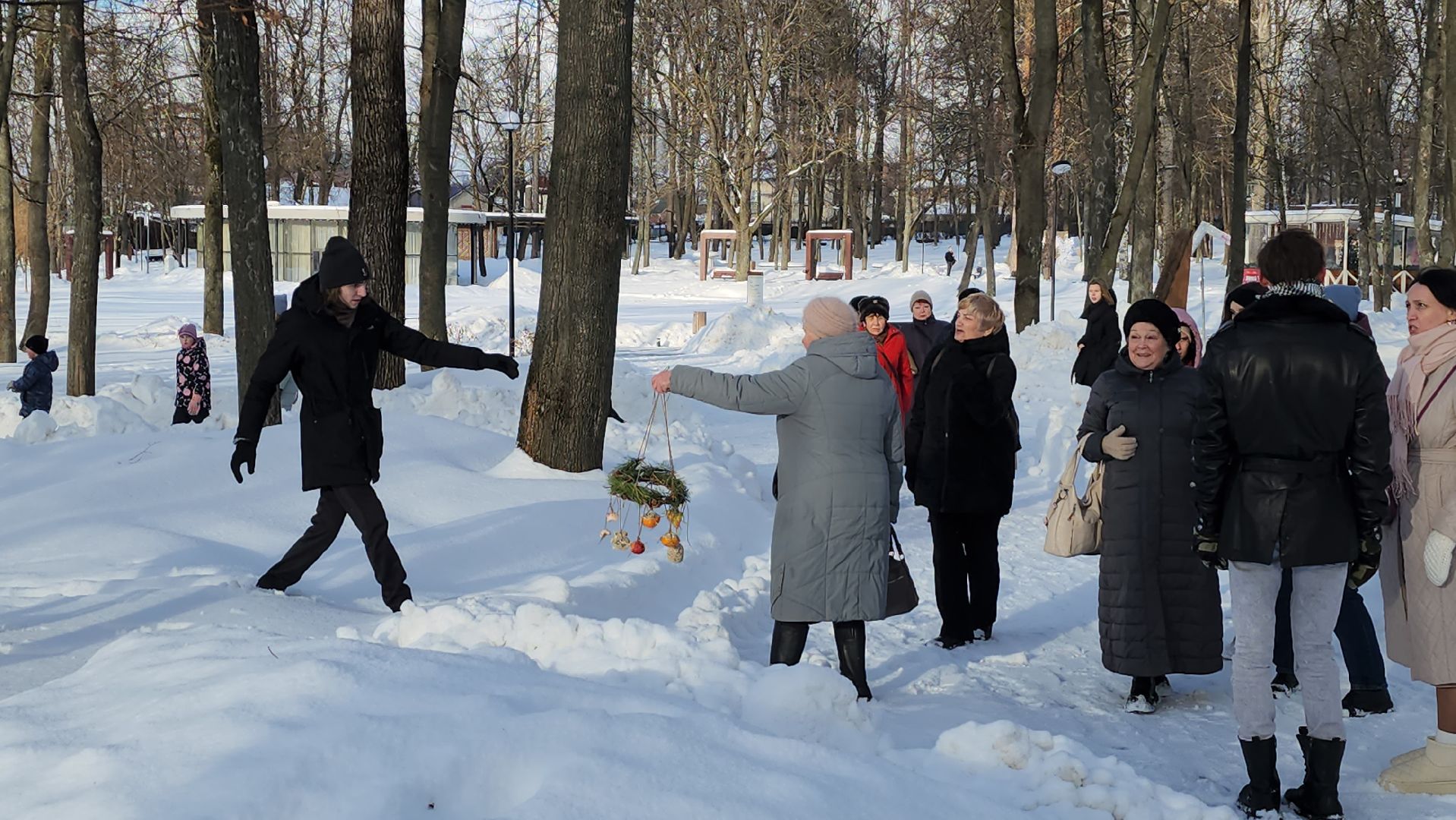 серпухов, парк имени олега степанова, центр серпуховский, кормушка для птиц, пенсионеры,