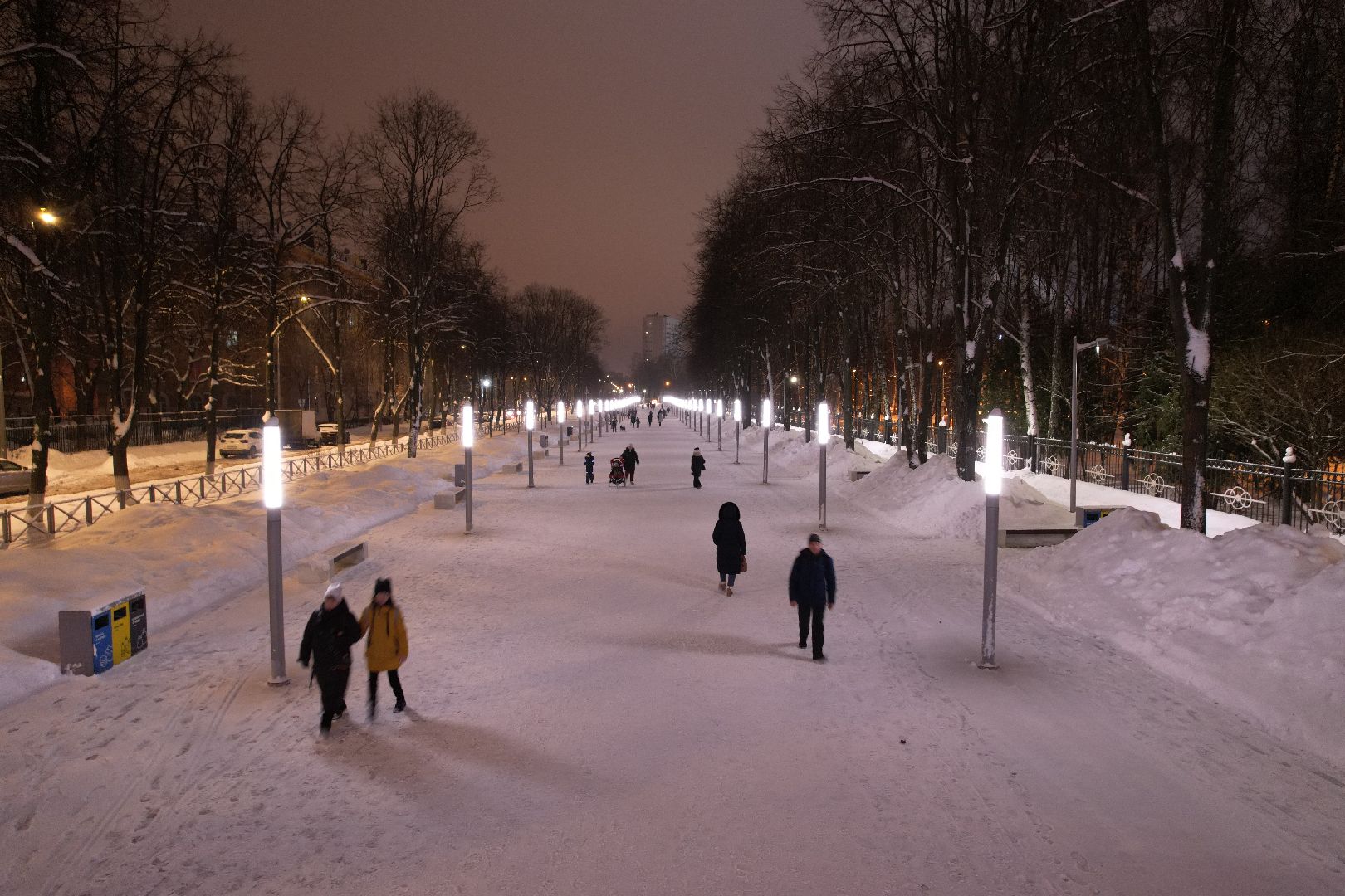 видео с коптера, королёв, благоустройство, сквер,