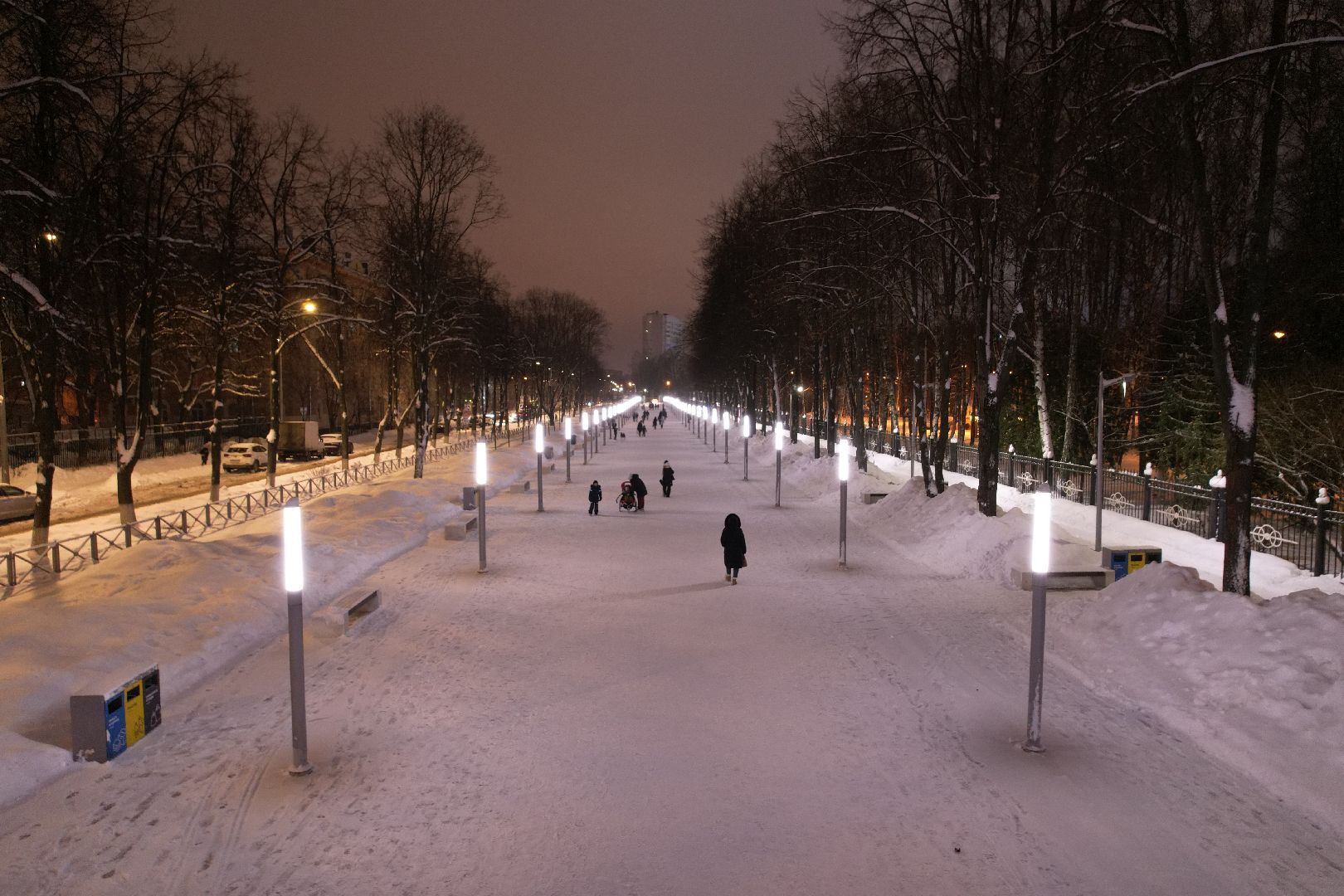 видео с коптера, королёв, благоустройство, сквер,