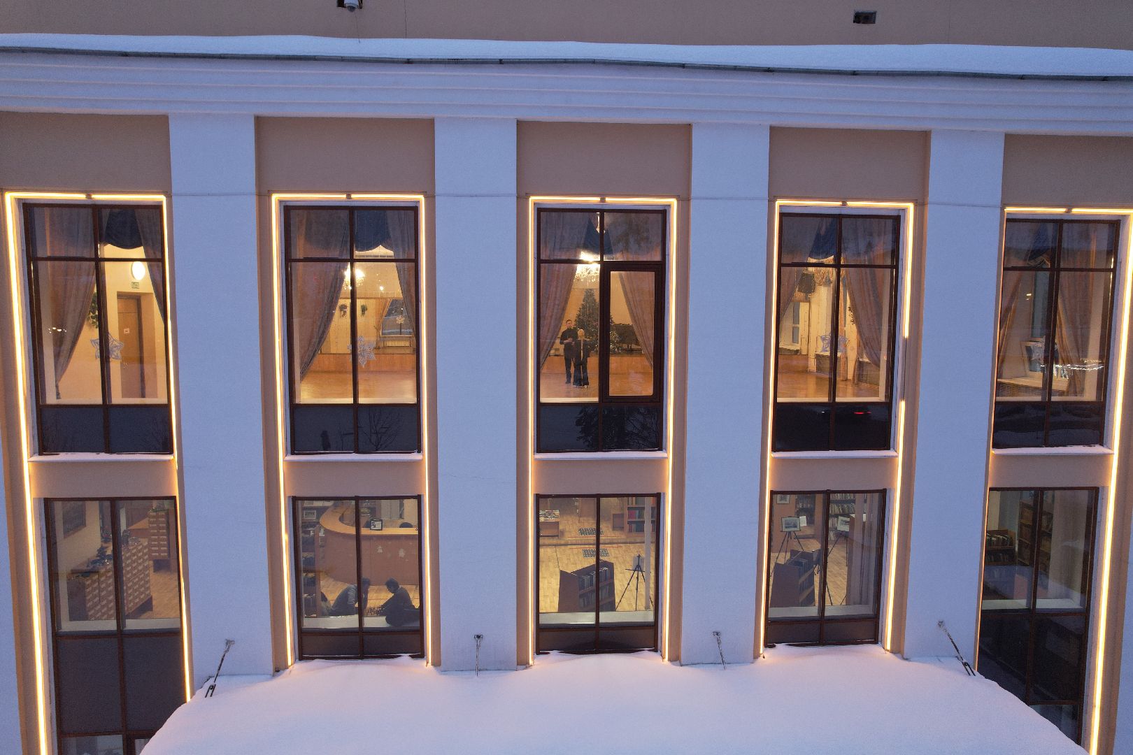 видео с коптера, королёв, каток, благоустройство,