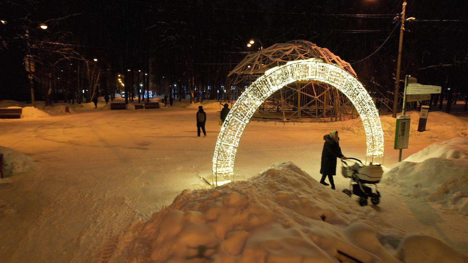 видео с коптера, королёв, парк, благоустройство,