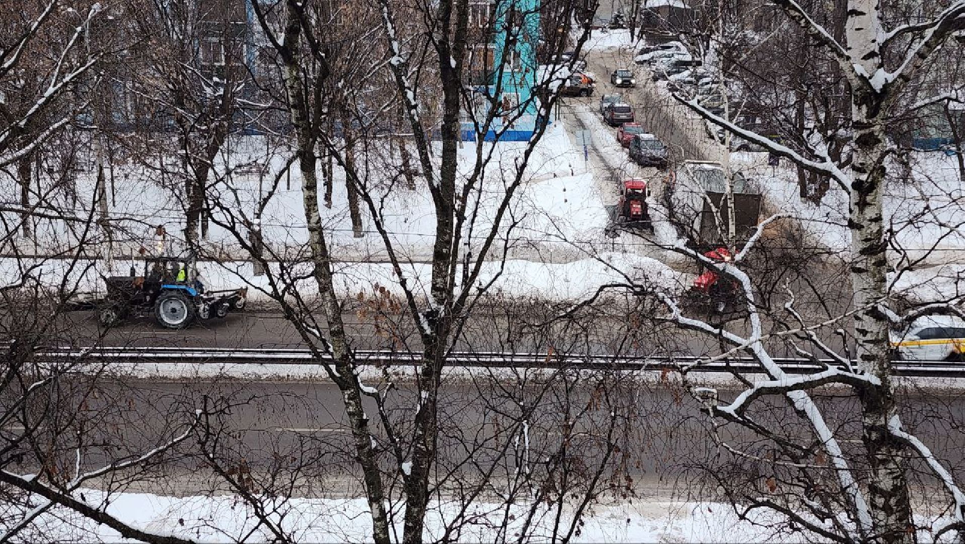 люберцы, вывоз снега, коммунальщики, снегоуборочная техника,