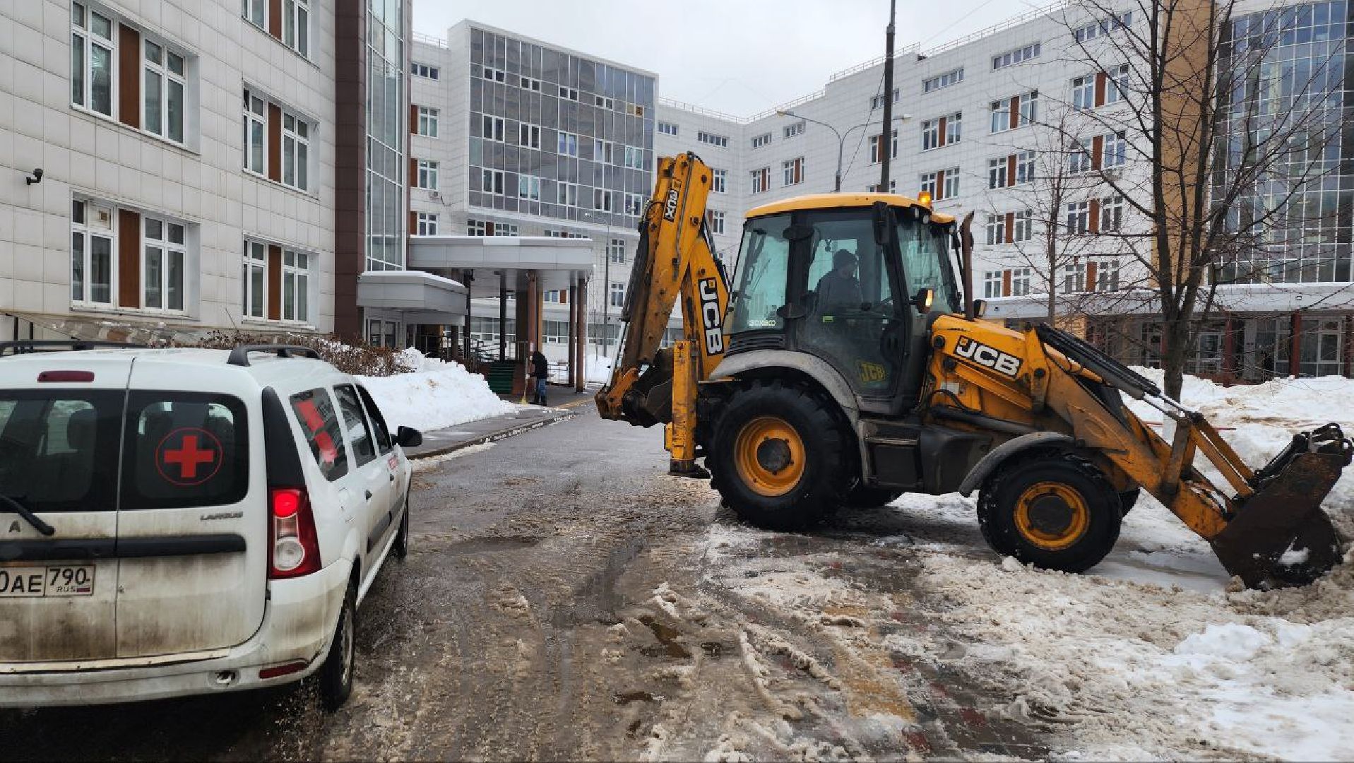 люберцы, вывоз снега, коммунальщики, снегоуборочная техника,