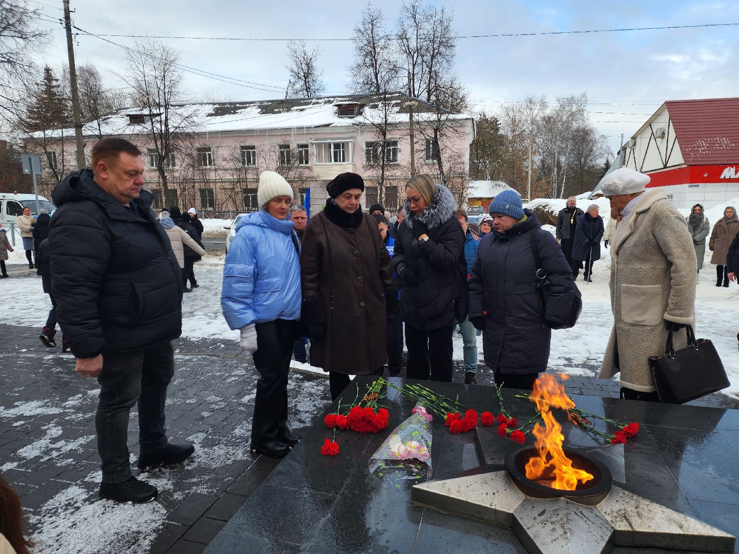 шатура, митинг, вов, сталинградская битва, вечный огонь, митинг памяти,